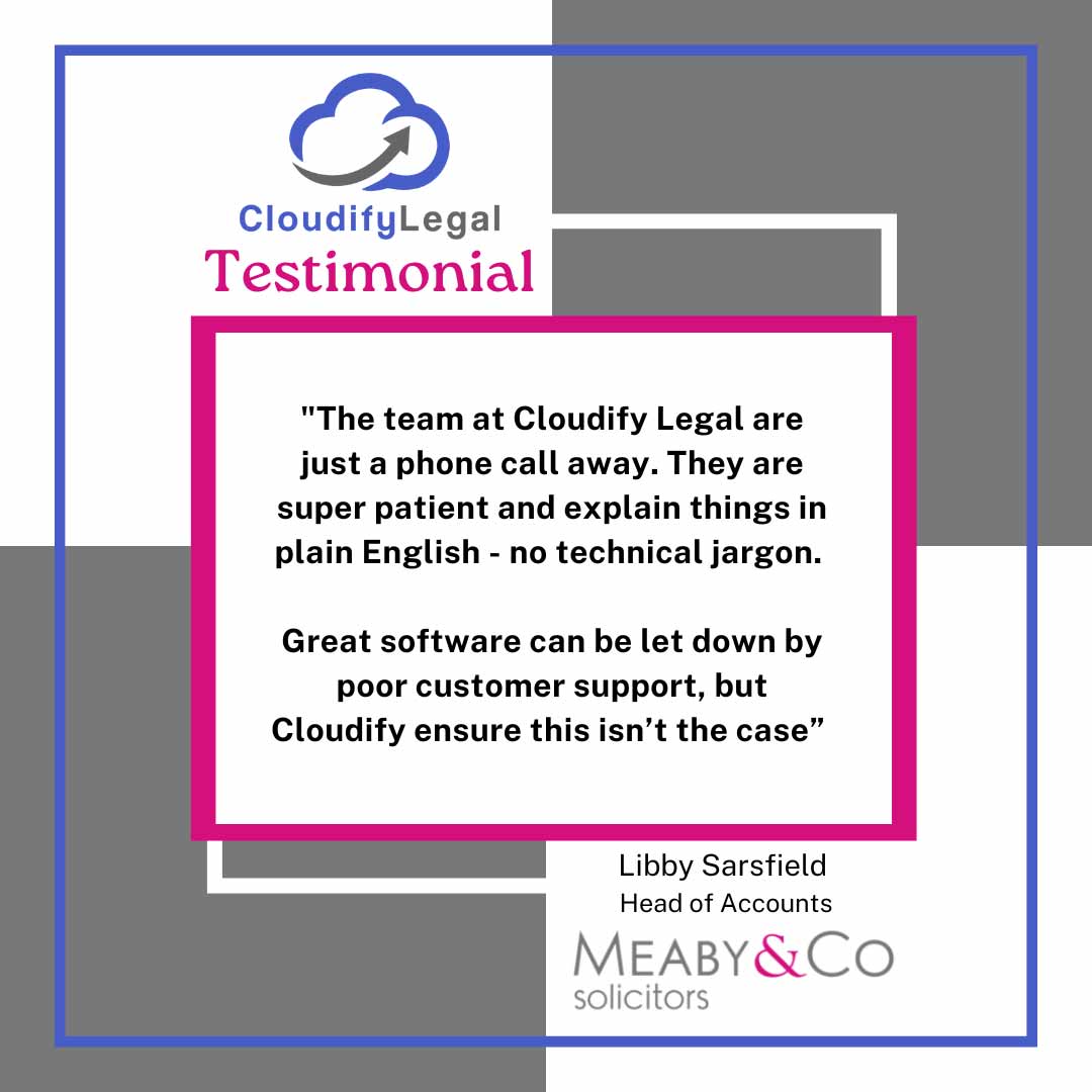Cloudify Legal - Testimonial